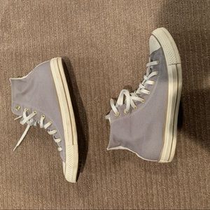 Converse Chuck Taylor grey high tops